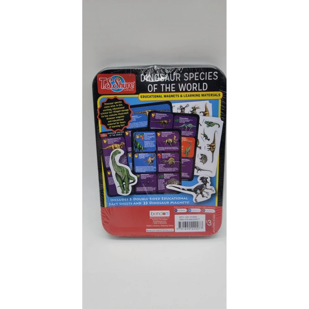 Dinosaur‎ Species Of The World T.S.Shure Bendon Educational Magnets/ Learn STEM
